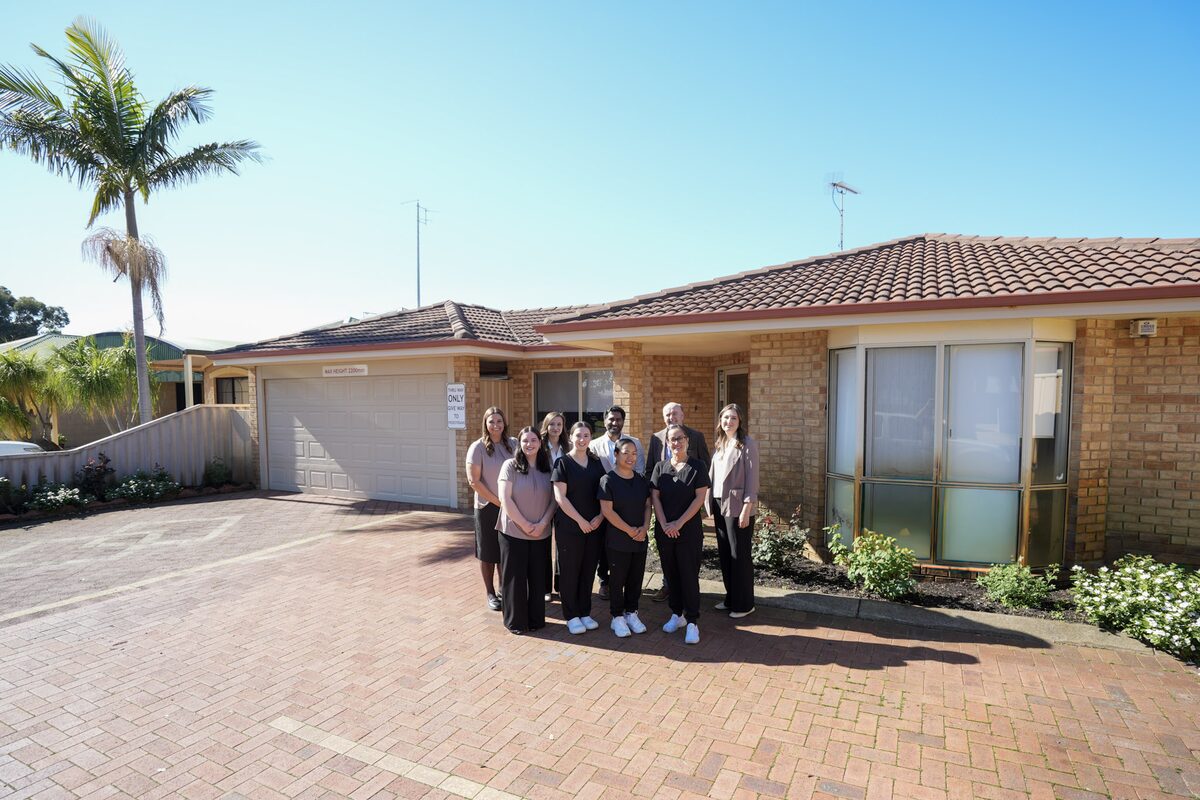 The Australind Dental Centre team outside the practice on Old Coast Road