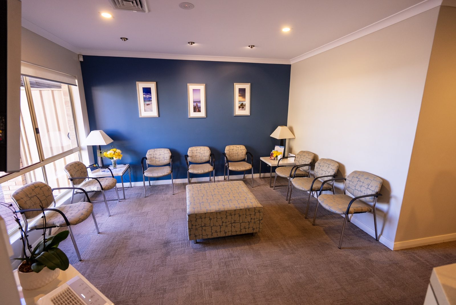 Waiting room seating at Australind Dental Centre in Australind